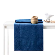 FLHF Rostlinný ubrus Gaia Indigo s reliéfem 40x120 AmeliaHome