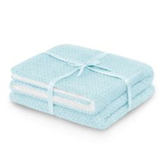 FLHF Shleepy Blue Embossed Jacquard Modern Blanket 130x180 AmeliaHome