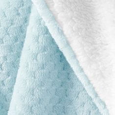 FLHF Shleepy Blue Embossed Jacquard Modern Blanket 130x180 AmeliaHome