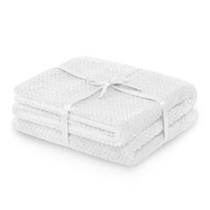 FLHF Shleepy White Embossed Jacquard Modern Blanket 170x210 AmeliaHome