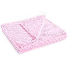 FLHF Henry Powder Pink Embossed Jacquard Modern Blanket 170x200 DecoKing