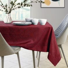 FLHF Ubrus Gaia Maroon s reliéfním květinovým vzorem 120x160 AmeliaHome