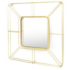 FLHF Zrcadlo BAILA ve zlaté barvě homede