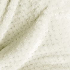 FLHF Shleepy Cream Embossed Jacquard Modern Blanket 130x180 AmeliaHome