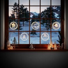 FLHF VÁNOČNÍ NÁLADA Vánoční dekorace transparentní barva pro interiér ameliahome