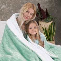 FLHF Shleepy Mint Pressed Jacquard Modern Blanket 170x210 AmeliaHome