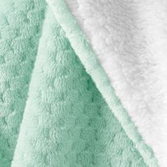 FLHF Shleepy Mint Pressed Jacquard Modern Blanket 170x210 AmeliaHome