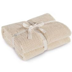 FLHF Henry Cream Embossed Jacquard Modern Blanket 150x200 DecoKing