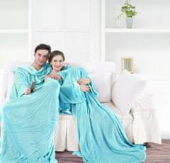 FLHF Lazy Turquoise Smooth Classic Blanket 170x200 DecoKing