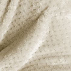 FLHF Shleepy Beige Embossed Jacquard Modern Blanket 220x240 AmeliaHome