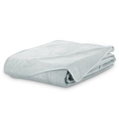FLHF PALSHA přehoz na postel šedý vyšívaný moderní styl samet. polyester 260x280 ameliahome