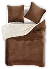 FLHF TEDDY ložní prádlo hnědé hladké s klasickým motivem 200x200+80x80*2 dekování