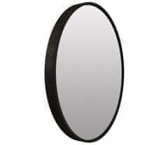FLHF Kulaté zrcadlo TELA v černé barvě do interiéru domu