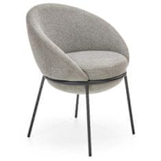 Halmar Jídelní židle K482 - šedá / černá