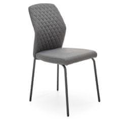 Halmar Jídelní židle K461 - šedá / černá