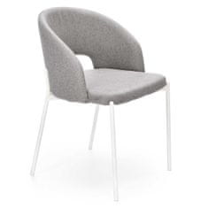 Halmar Jídelní židle K486 - šedá / bílá