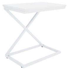 KONDELA Boční stolek Apia - bílý