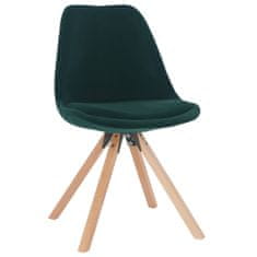 KONDELA Jídelní židle Sabra - smaragdová (Velvet) / buk