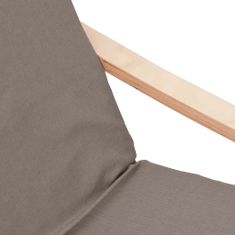 Vidaxl Relaxační židle taupe textil