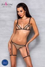 Passion Passion GABI Set (Beige), elegantní komplet dámského prádla L/XL