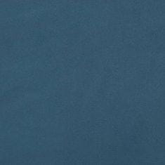 Greatstore Čelo postele typu ušák tmavě modré 83x23x78/88 cm samet