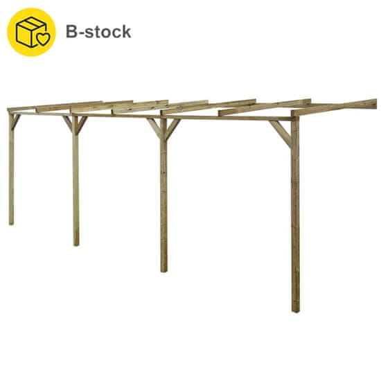 Greatstore Pergola opřená B-stock 2x6x2,2 m impregnovaná masivní borovice