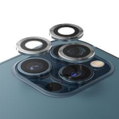 MobilMajak Tvrzené / ochranné sklo kamery Apple iPhone 12 Pro černé - 5D Mr. Monkey Armor Camera Glass