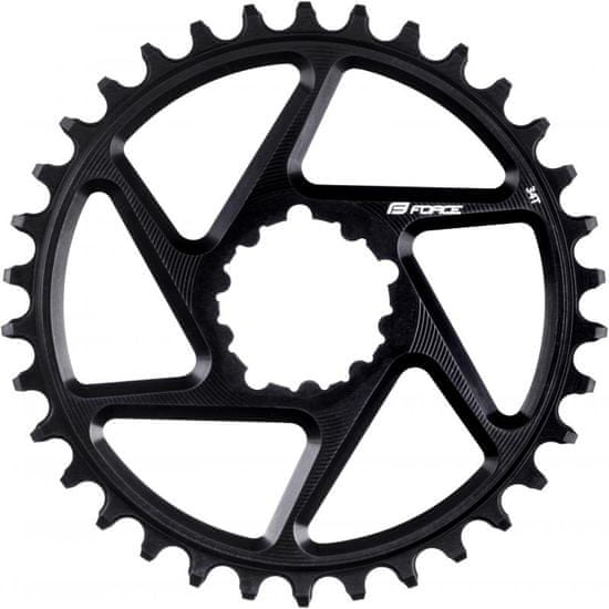 Force Převodník 633971434 Narrow Wide DM Boost - 34 zubů, 3 offset, upevnění Sram, černá