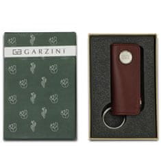 Garzini Minimalistická klíčenka z umělé kůže Lusso Vegan Cactus Burgundy