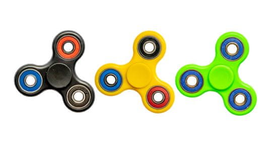 ORNATE Set barevných Fidget Spinnerů - 3 kusy (mix barev)