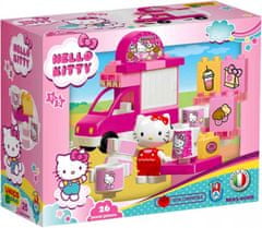 Unico Plus Unico Plus stavebnice Hello Kitty Vůz se zmrzlinou kompatibilní 23 dílů