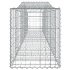 Petromila Klenuté gabionové koše 2 ks 400x50x60/80 cm pozinkované železo