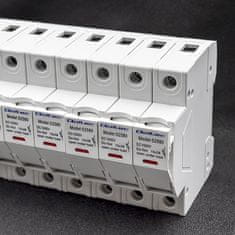 Qoltec Pojistková patice s diodou + DC pojistka | 1P|1000V |15A |10x38 |solar