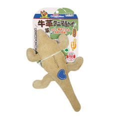 Japan Premium Super kožená kousací hračka pro psy s jemnou čelistí ve tvaru krokodýla