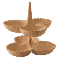 Guzzini sada 2 servírovacích stojánků SET OF 2 HORS D'OEUVRES DISHES TIFFANY terracota