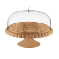 Guzzini dortový stojan s poklopem SMALL CAKE STAND WITH DOME TIFFANY terracotta, prům 30