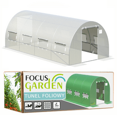 Focus Garden Dvoudveřový tunel 3X6X2 - 18M2 Bílá