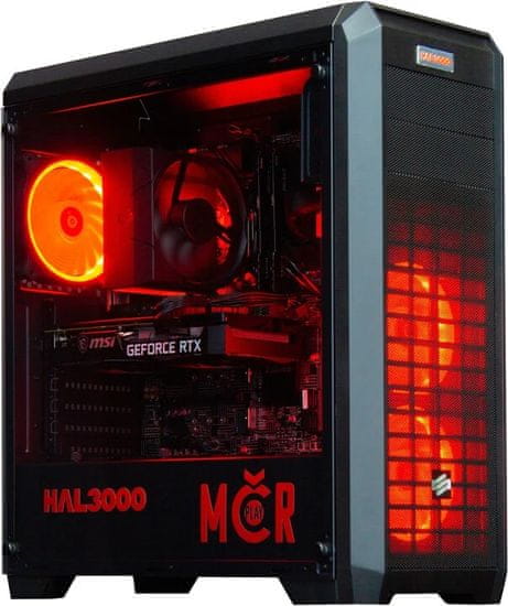 Moderní nabušený stolní herní počítač HAL3000 MČR Finale 2 Pro 3060 PCHS2620 Intel Core i5 11 generace NVIDIA GeForce RTX 3060 8 GB 16 GB RAM DDR4 1 TB SSD Windows 11 Home