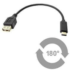 PremiumCord Adaptér USB-C (M) - USB 3.0 A (F), 0,2 m