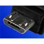 PremiumCord Kabel USBA(M) - microUSB B(M), 5pinů 1 m, černý