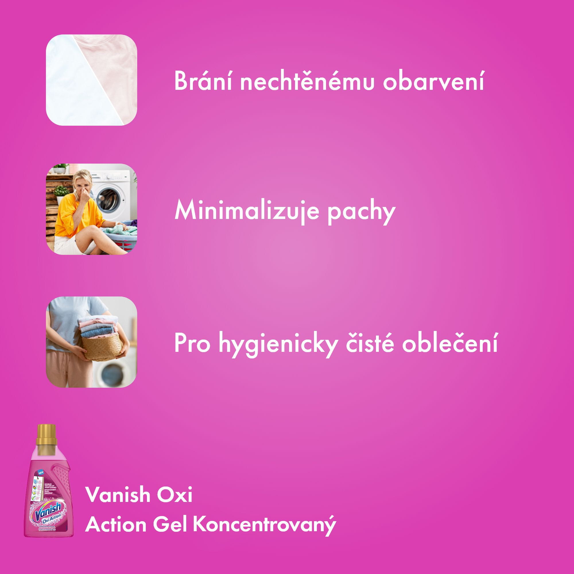 Vanish Oxi Action Gelový odstraňovač skvrn. 750 ml