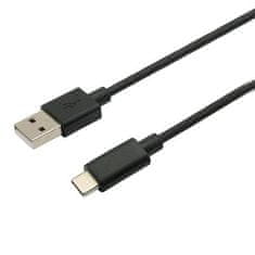 C-Tech kabel USB 2.0 AM na Type-C kabel (AM/CM), 2m, černý