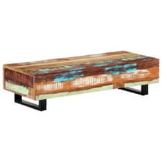 Greatstore Konferenční stolek 120x50x30cm masivní recyklované dřevo a ocel