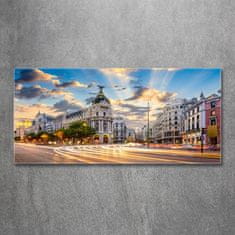 Wallmuralia Foto-obrah sklo tvrzené Madrit Španělsko 125x50 cm 2 úchytky