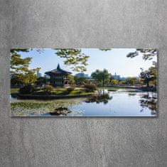 Wallmuralia Foto obraz sklo tvrzené Jižní Korea 125x50 cm 4 úchytky