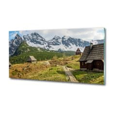 Wallmuralia Foto obraz sklo tvrzené Západní Tatry 125x50 cm 4 úchytky