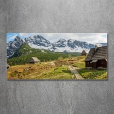 Wallmuralia Foto obraz sklo tvrzené Západní Tatry 125x50 cm 4 úchytky