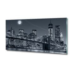 Wallmuralia Foto obraz fotografie na skle Manhattan New York 125x50 cm 4 úchytky