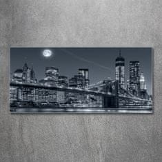 Wallmuralia Foto obraz fotografie na skle Manhattan New York 125x50 cm 4 úchytky