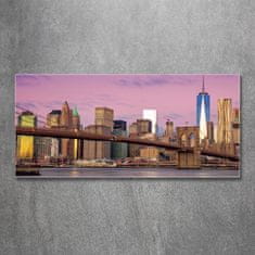 Wallmuralia Fotoobraz na skle Manhattan New York 125x50 cm 4 úchytky